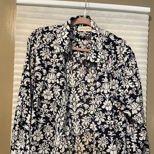 Navy & White Jones New York Button Down